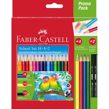 Crayon couleur Grand modèle paquet de 24 picèces