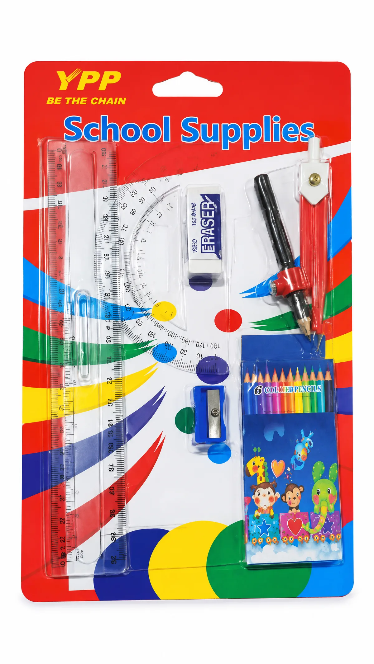 Kit de matériel de géométrique écolier