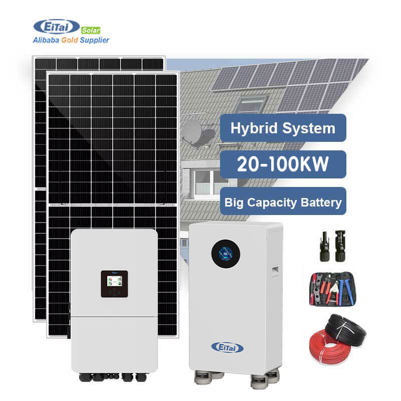 Kit Solaire Complet Système Hybrides  20 kW 25 kW 30 kW 50 kW Kit Électrique Domestique